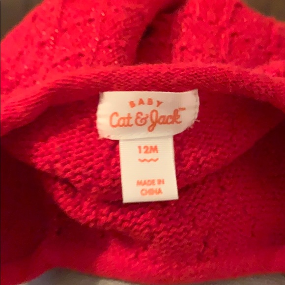 Red infant long sleeved dress - Picture 2 of 2